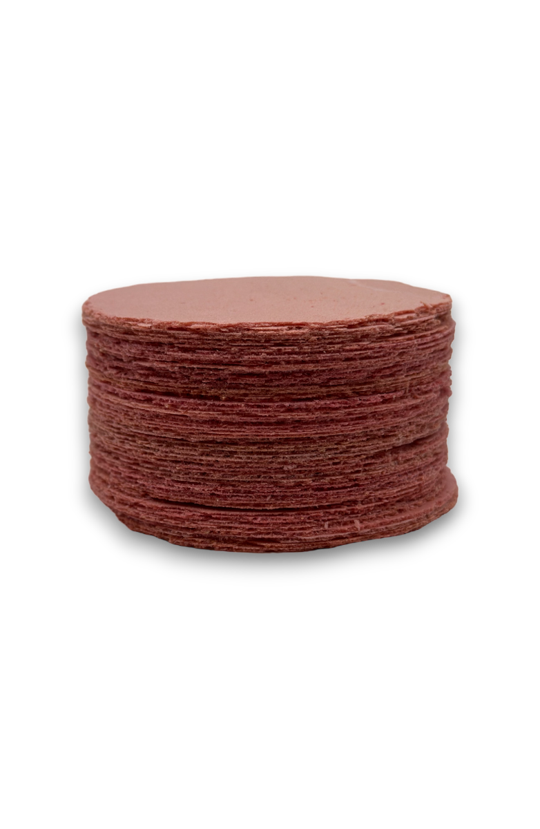 Obleas red velvet con monk fruit