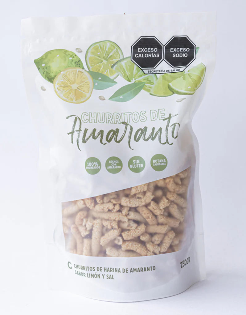Churritos de amaranto limón y sal