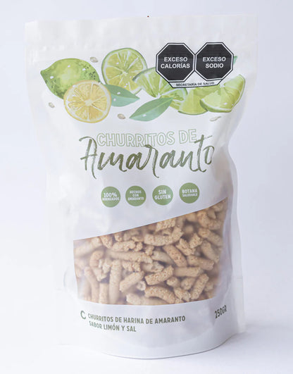Churritos de amaranto limón y sal