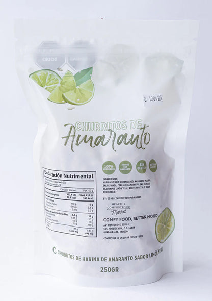 Churritos de amaranto limón y sal